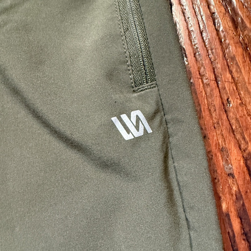 VRST Pants Mens 2XL Green Jogger Ankle Zip Mixed Media Athleisure Drawstring - Picture 2 of 12